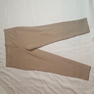 Khaki pull on ponte knit pant